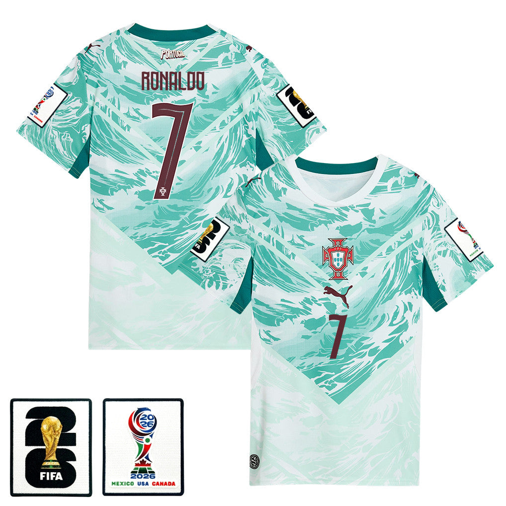 Cristiano Ronaldo 7 Portugal National Team 2026 Women's Away Jersey - White