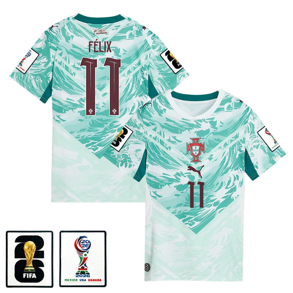 João Félix 11 Portugal National Team 2026 Women's Away Jersey - White