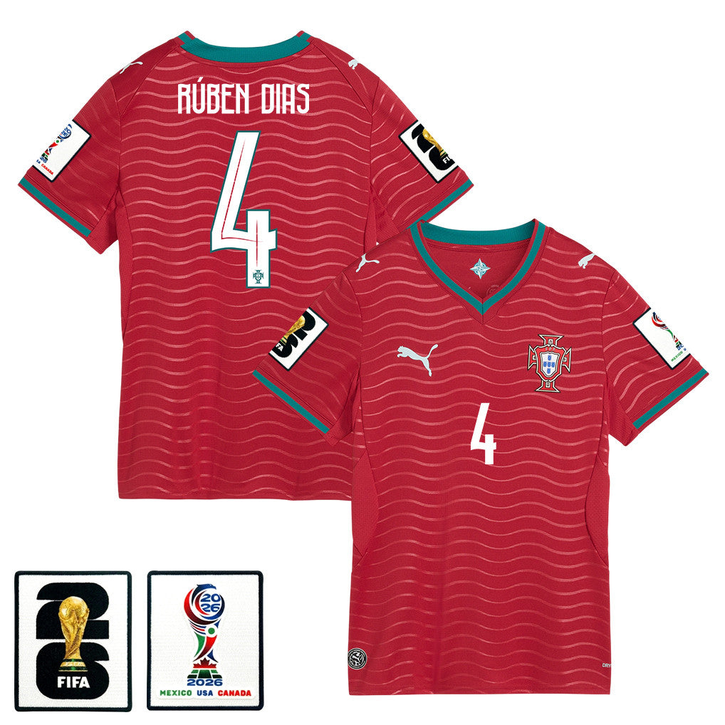 Rúben Dias 4 Women's Portugal National Team 2026 Home Jersey - Red
