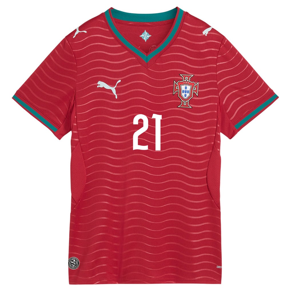 Rúben Neves 21 Women's Portugal National Team 2026 Home Jersey - Red