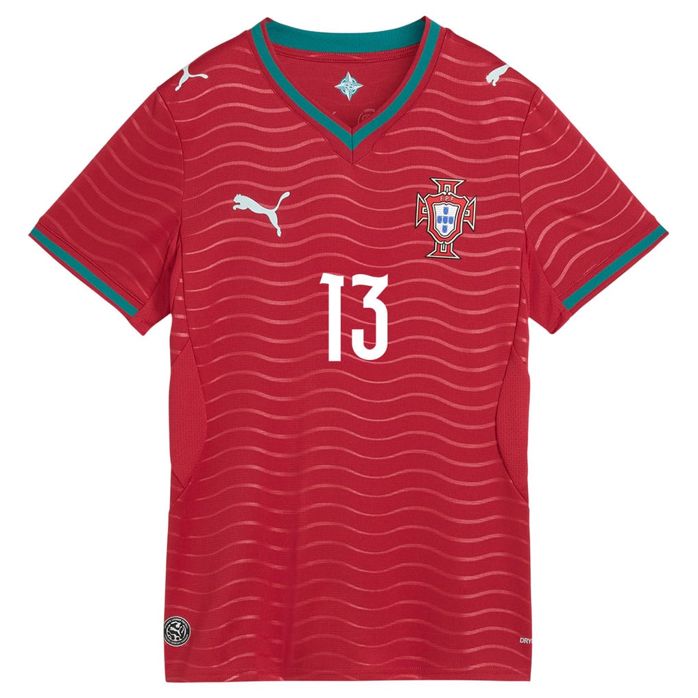 Renato Veiga 13 Women's Portugal National Team 2026 Home Jersey - Red