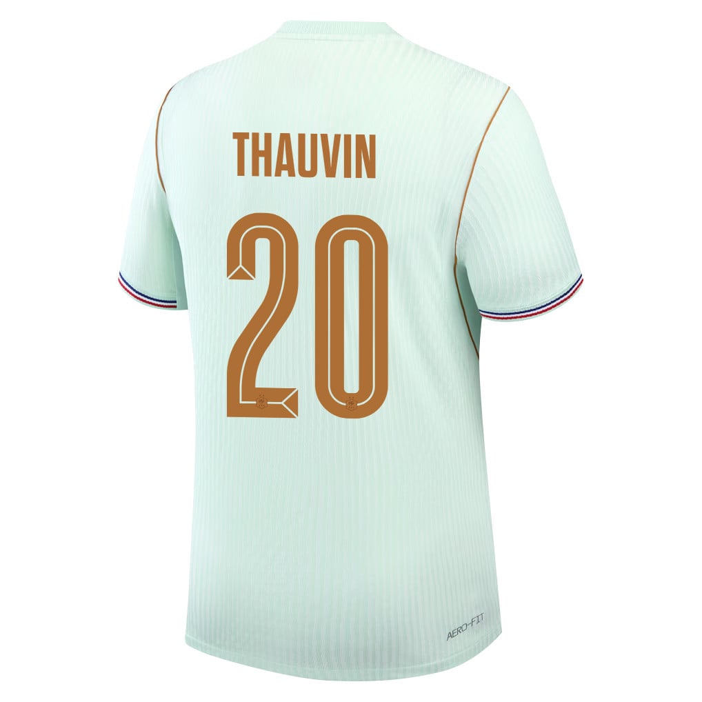 Florian Thauvin 20 France National Team 2026 Away Jersey - Green, Men