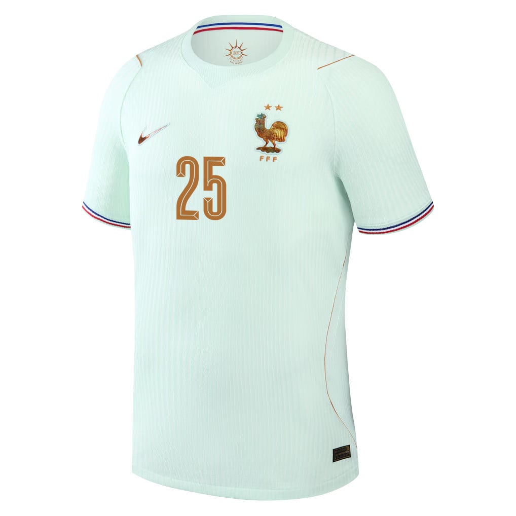Rayan Cherki 25 France National Team 2026 Away Jersey - Green, Men