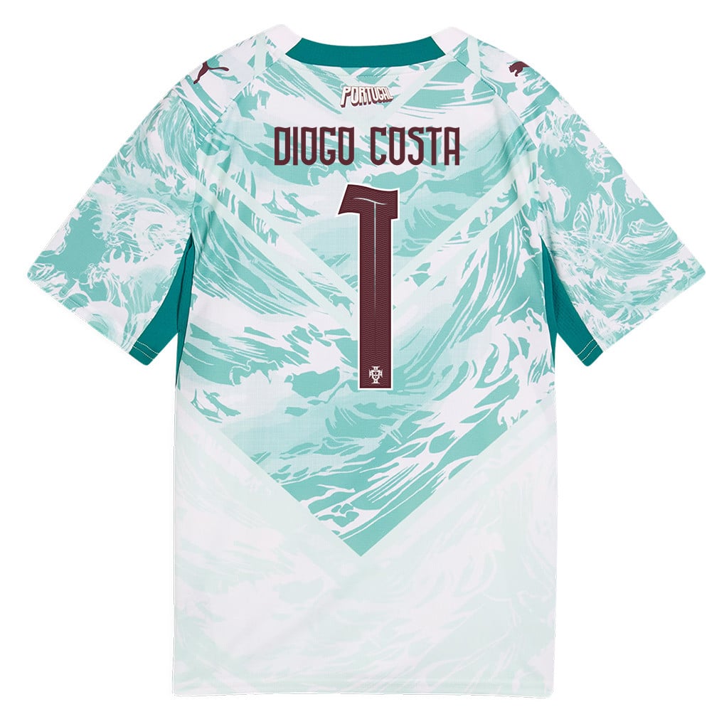 Diogo Costa 1 Youth Portugal National Team 2026 Away Jersey - White