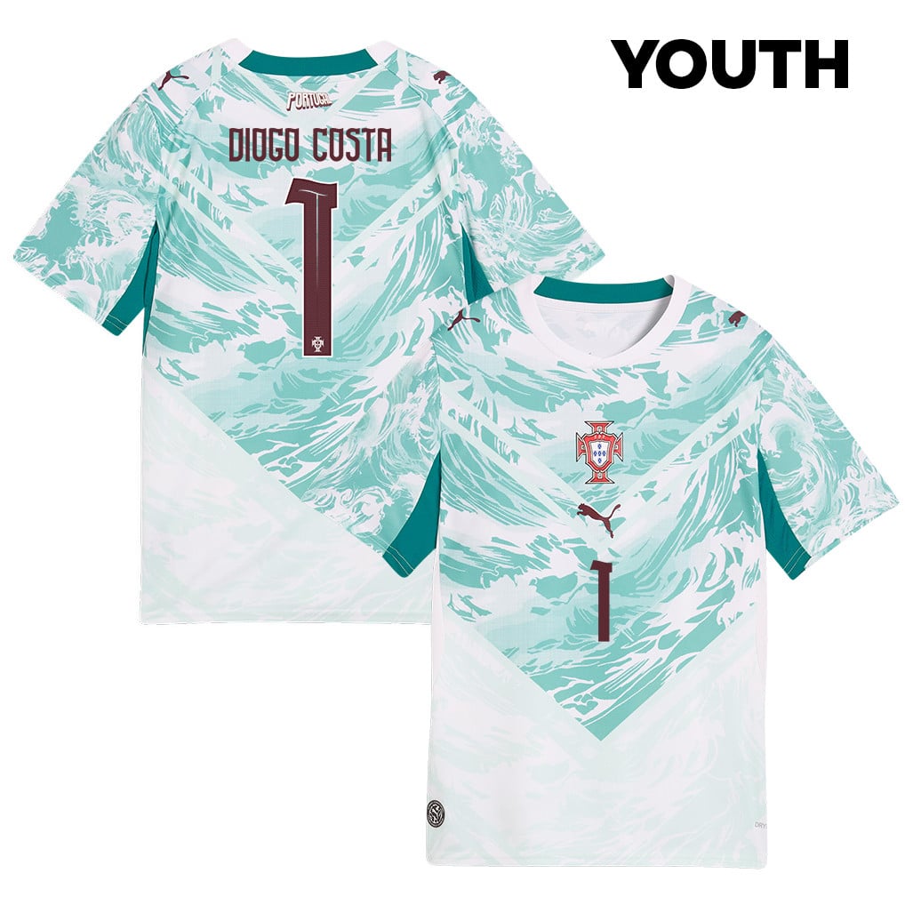 Diogo Costa 1 Youth Portugal National Team 2026 Away Jersey - White
