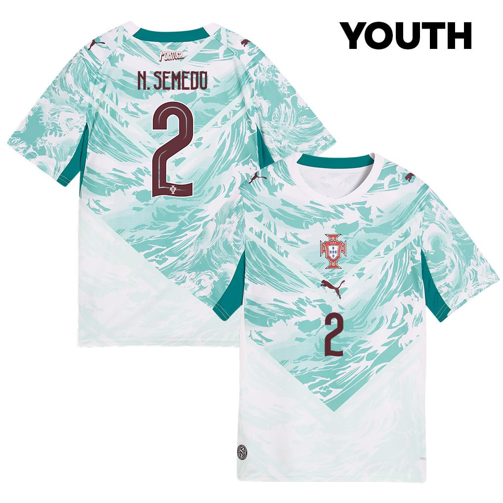 Nélson Semedo 2 Youth Portugal National Team 2026 Away Jersey - White