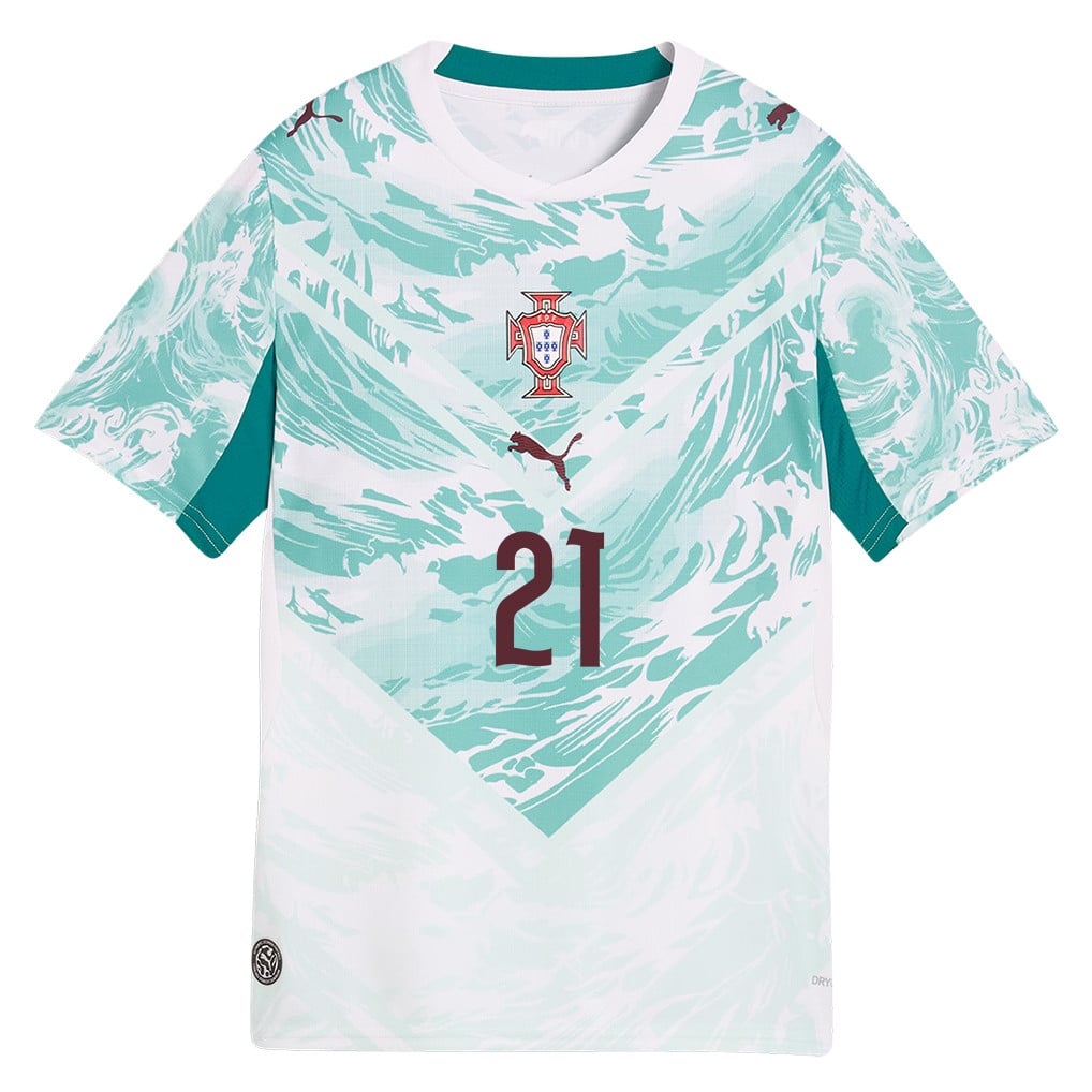 Rúben Neves 21 Youth Portugal National Team 2026 Away Jersey - White