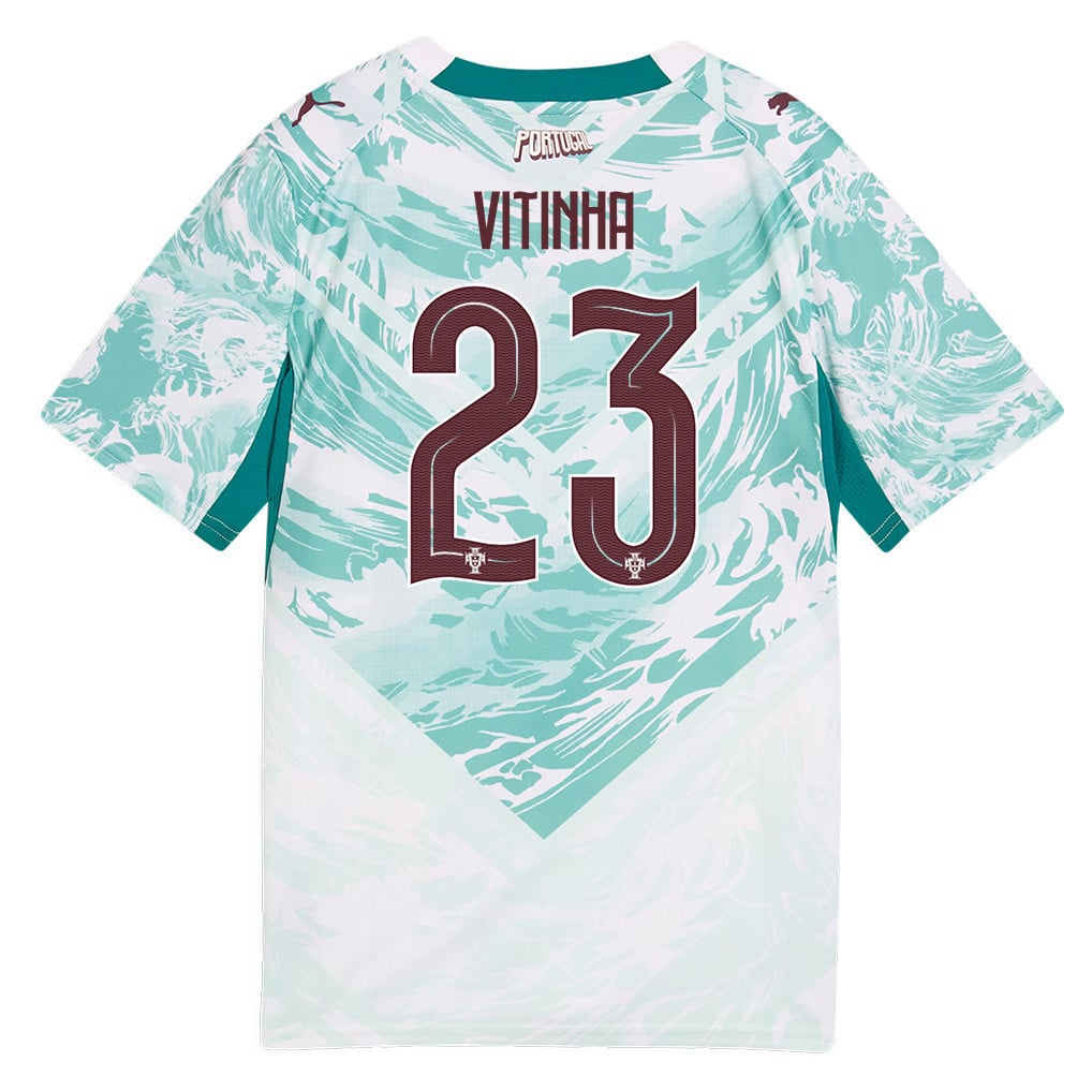 Vitinha 23 Youth Portugal National Team 2026 Away Jersey - White