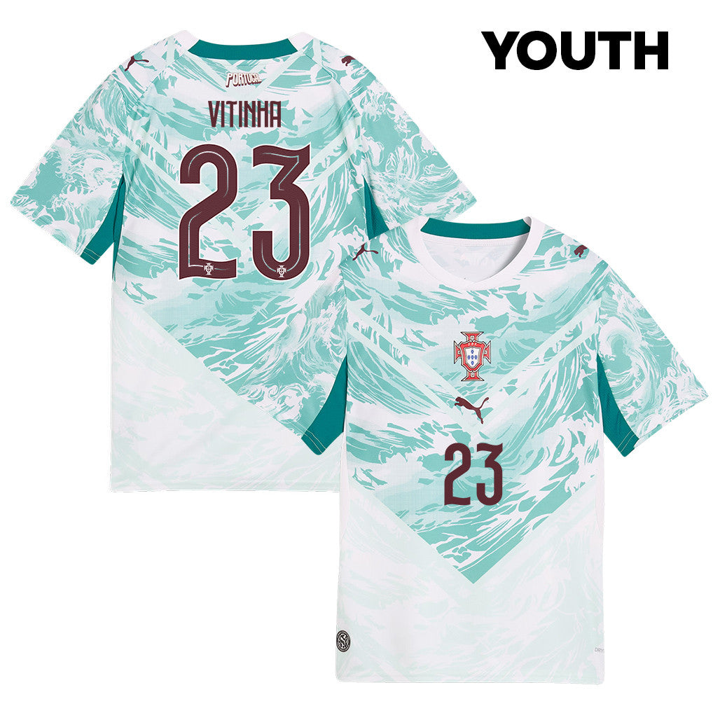 Vitinha 23 Youth Portugal National Team 2026 Away Jersey - White