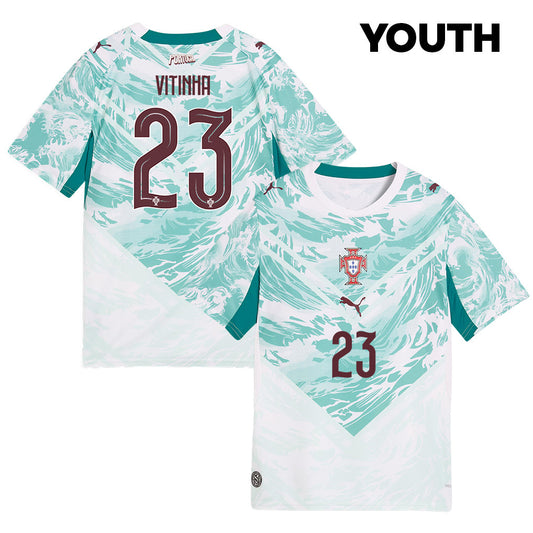 Vitinha 23 Youth Portugal National Team 2026 Away Jersey - White