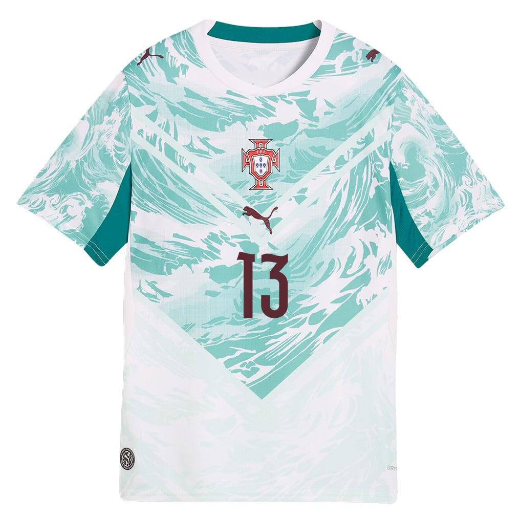 Renato Veiga 13 Youth Portugal National Team 2026 Away Jersey - White