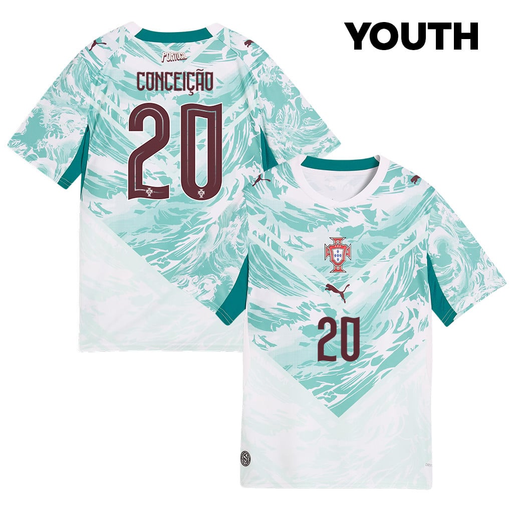 Francisco Conceição 20 Youth Portugal National Team 2026 Away Jersey - White