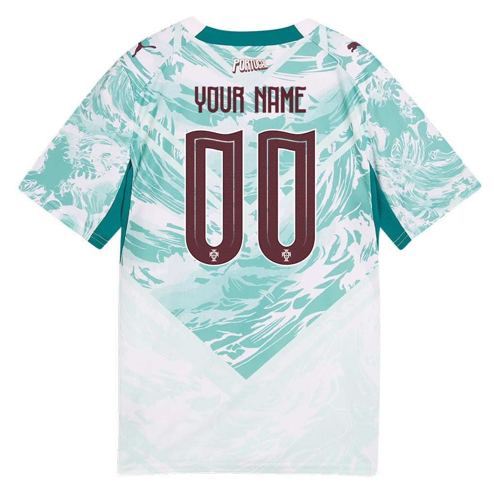Portugal National Team 2026 Youth Away Jersey - Personalized - White