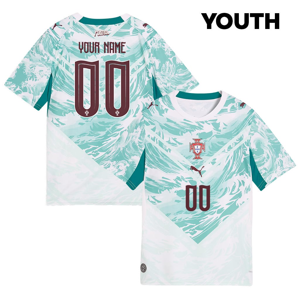 Portugal National Team 2026 Youth Away Jersey - Personalized - White