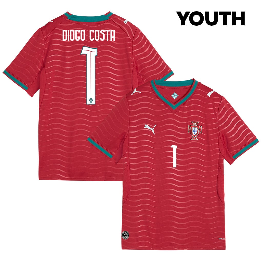 Diogo Costa 1 Youth Portugal National Team 2026 Home Jersey - Red