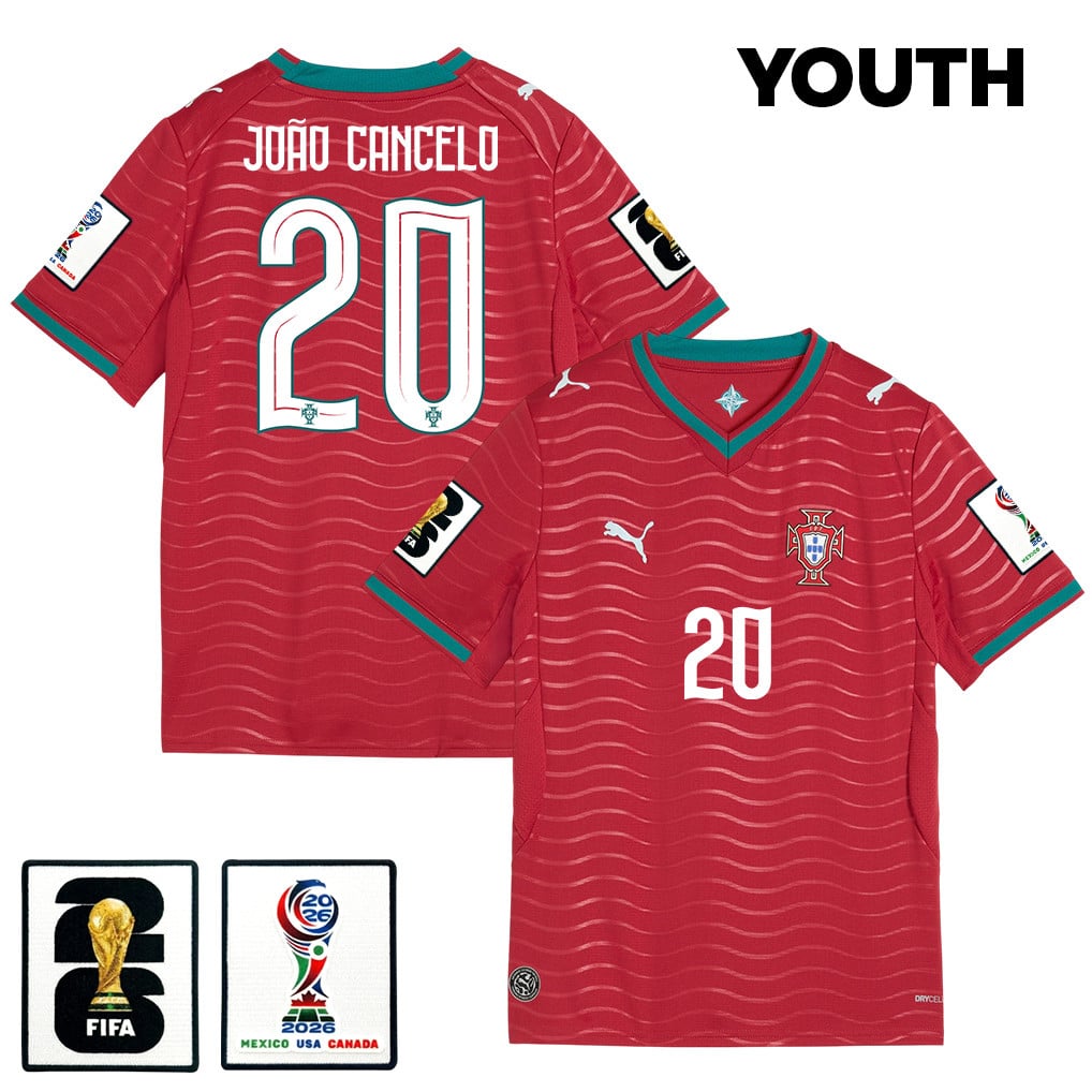João Cancelo 20 Youth Portugal National Team 2026 Home Jersey - Red