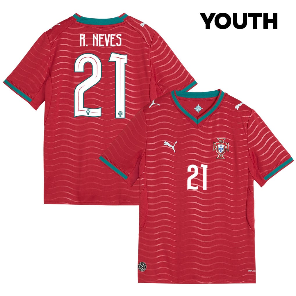 Rúben Neves 21 Youth Portugal National Team 2026 Home Jersey - Red