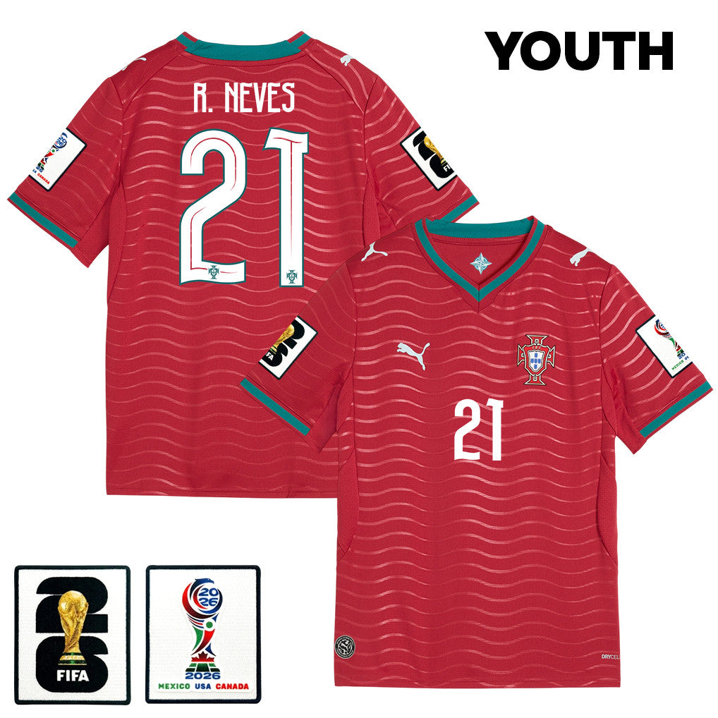 Rúben Neves 21 Youth Portugal National Team 2026 Home Jersey - Red