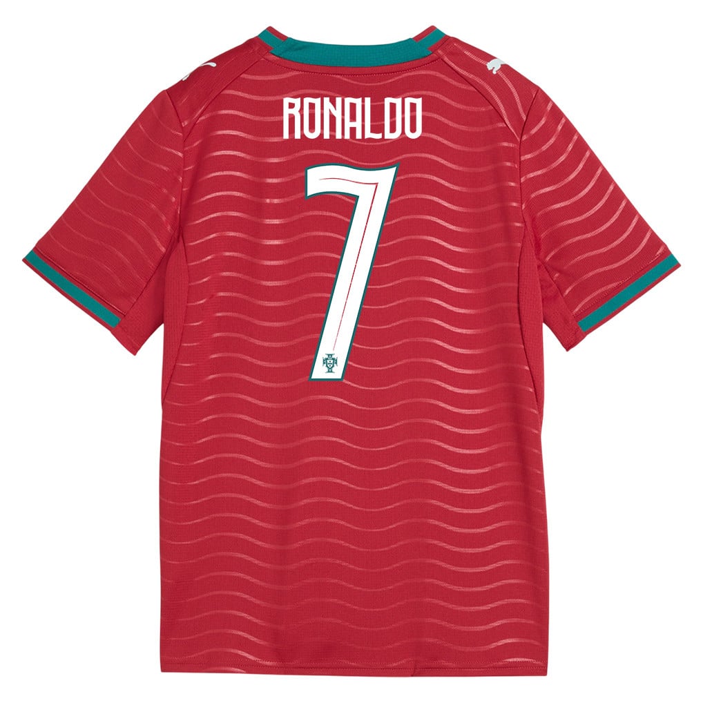 Cristiano Ronaldo 7 Youth Portugal National Team 2026 Home Jersey - Red