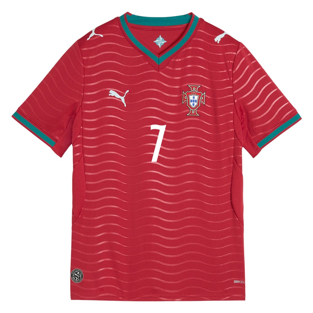 Cristiano Ronaldo 7 Youth Portugal National Team 2026 Home Jersey - Red