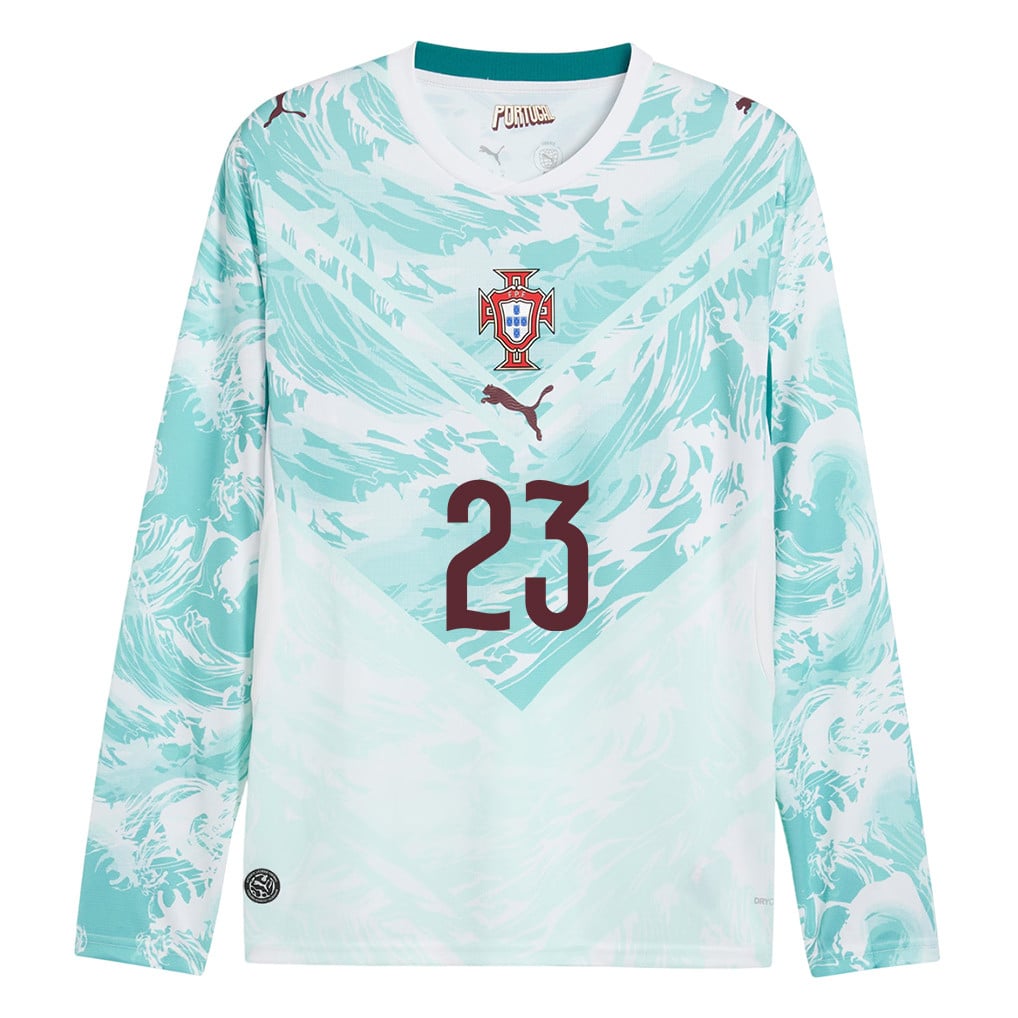 Vitinha 23 Portugal National Team 2026 Away Long Sleeve Jersey - White