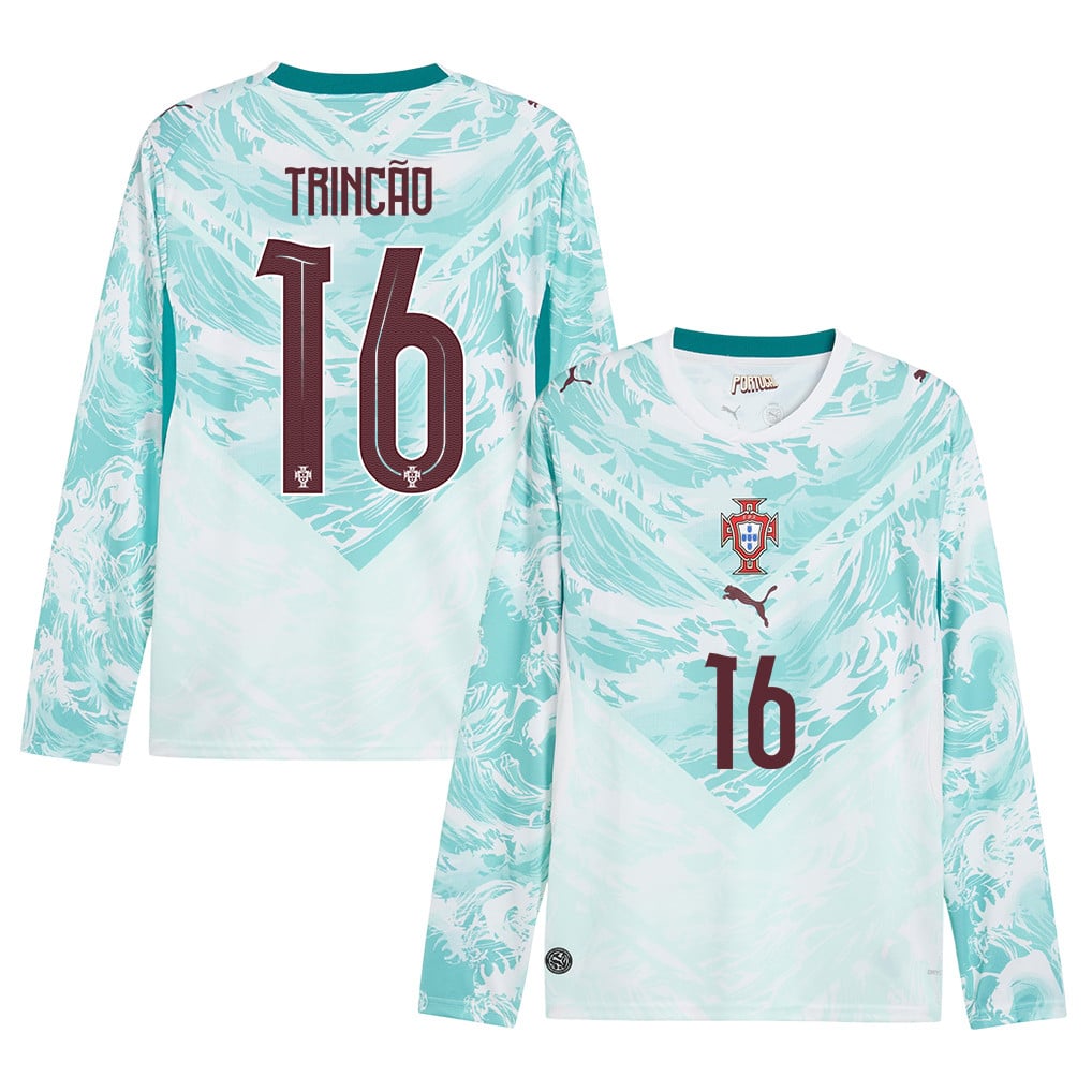 Francisco Trincão 16 Portugal National Team 2026 Away Long Sleeve Jersey - White
