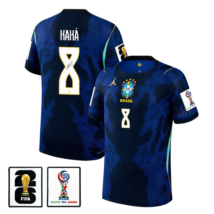 Kaká 8 Legend Signature Brazil National Team 2026 Away Jersey - Blue, Men