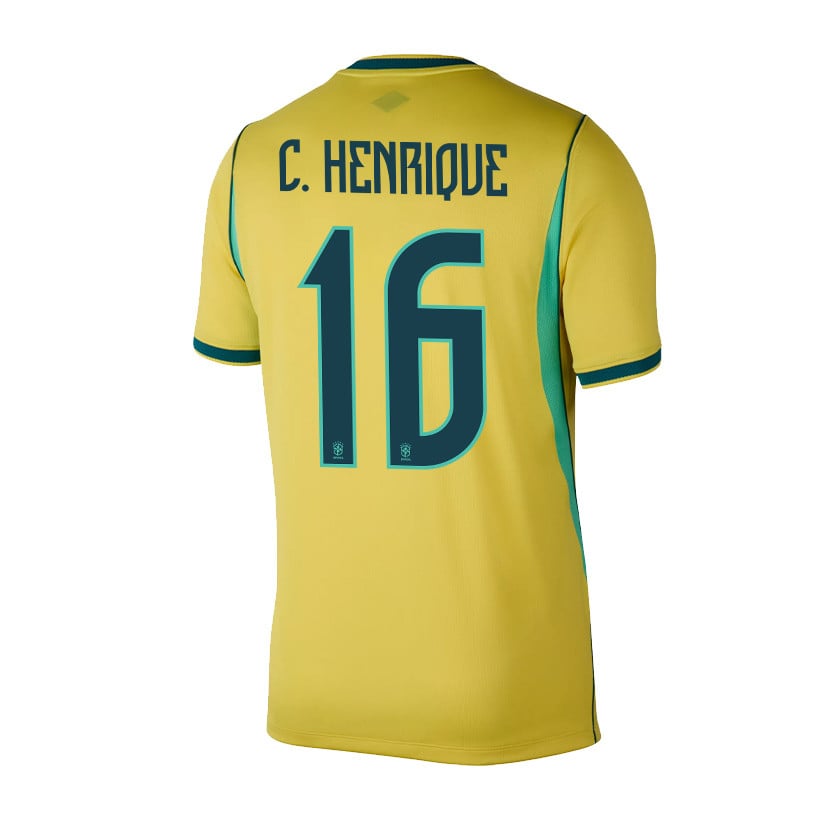 Caio Henrique 16 Brazil National Team 2026 Home Jersey - Yellow, Men