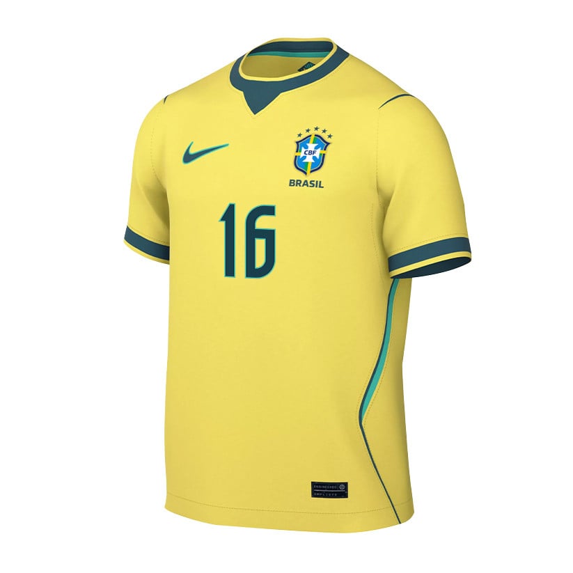 Caio Henrique 16 Brazil National Team 2026 Home Jersey - Yellow, Men