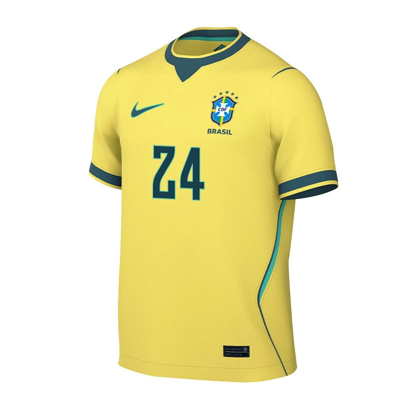 Gleison Bremer 24 Brazil National Team 2026 Home Jersey - Yellow, Men