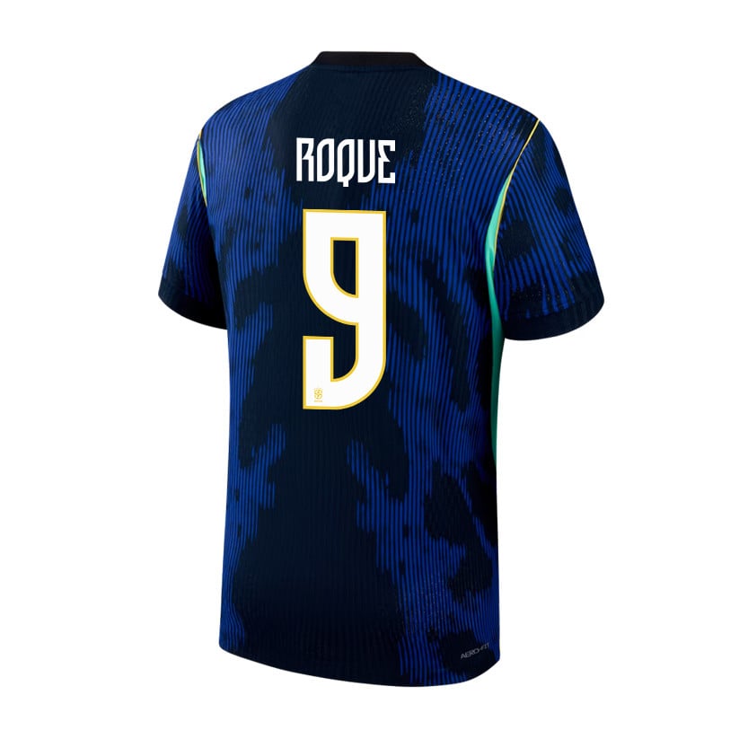 Vitor Roque 9 Brazil National Team 2026 Away Jersey - Blue, Men