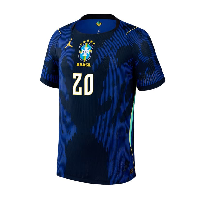 João Pedro 20 Brazil National Team 2026 Away Jersey - Blue, Men