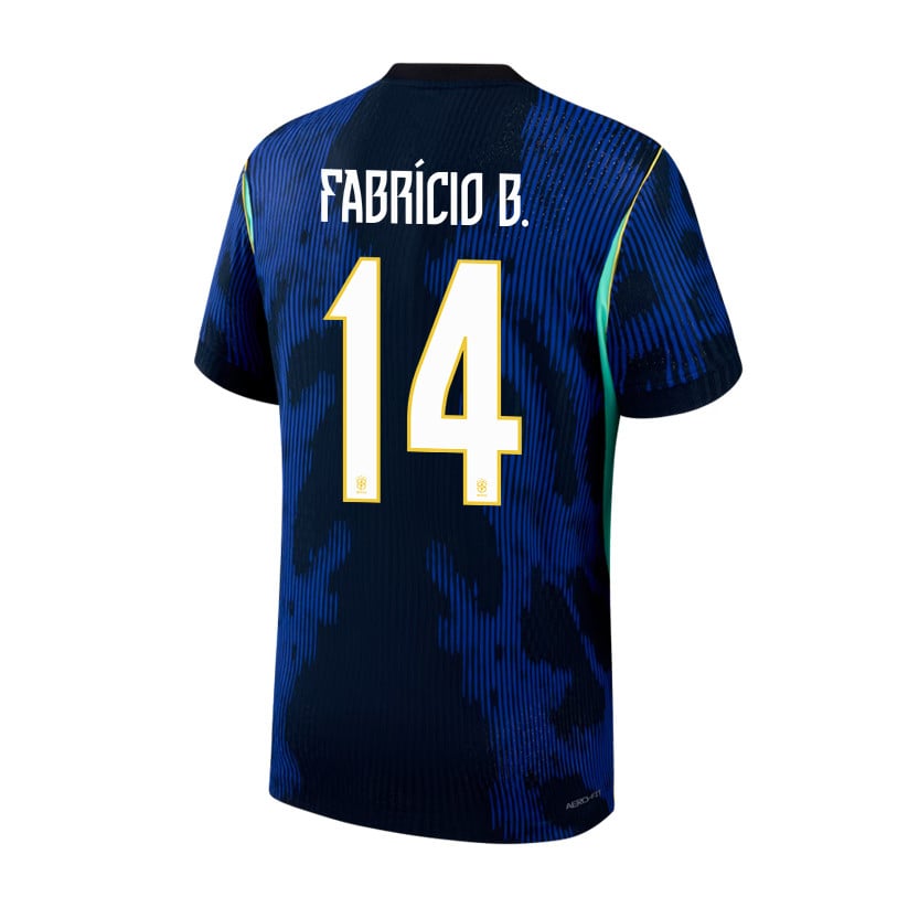 Fabrício Bruno 14 Brazil National Team 2026 Away Jersey - Blue, Men