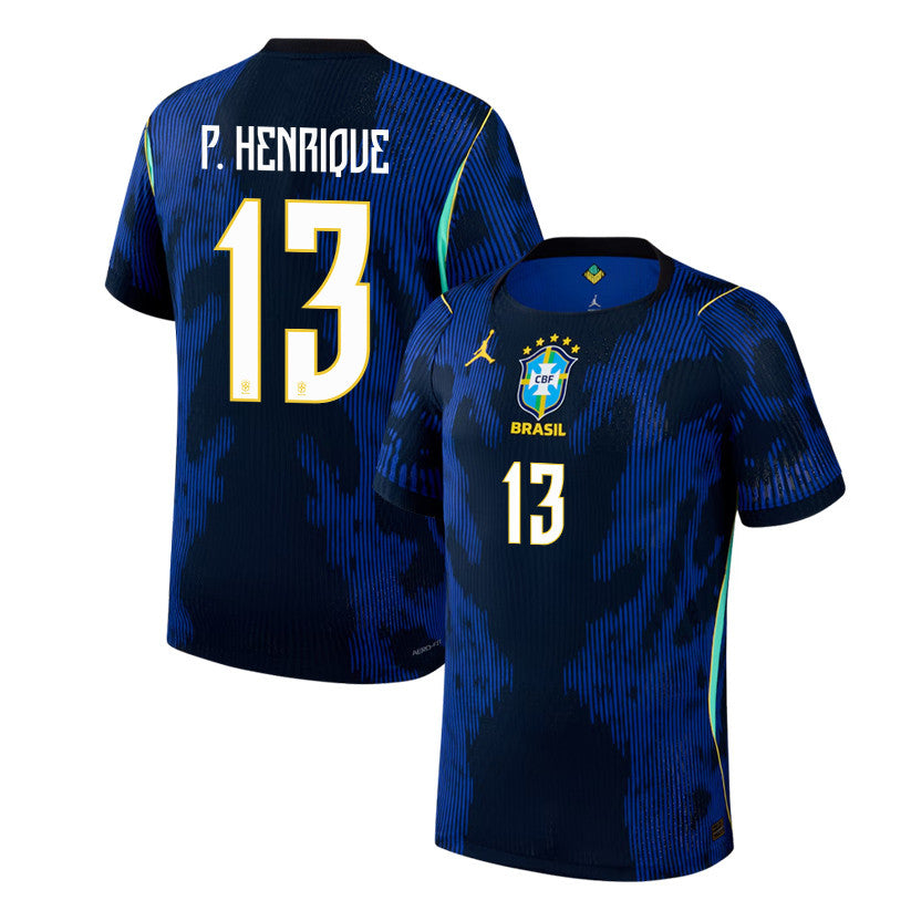 Paulo Henrique 13 Brazil National Team 2026 Away Jersey - Blue, Men