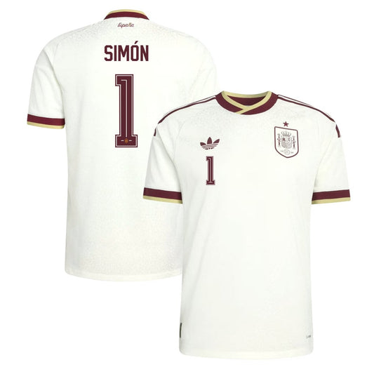 Unai Simón 1 Spain National Team 2026 Away Jersey - White, Men