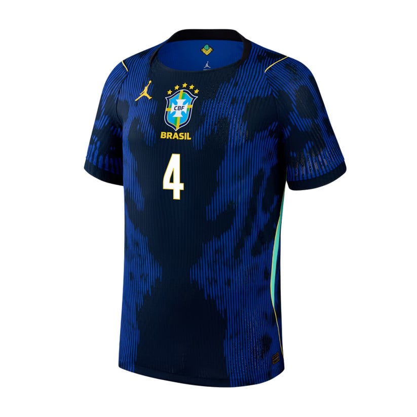Marquinhos 4 Brazil National Team 2026 Away Jersey - Blue, Men