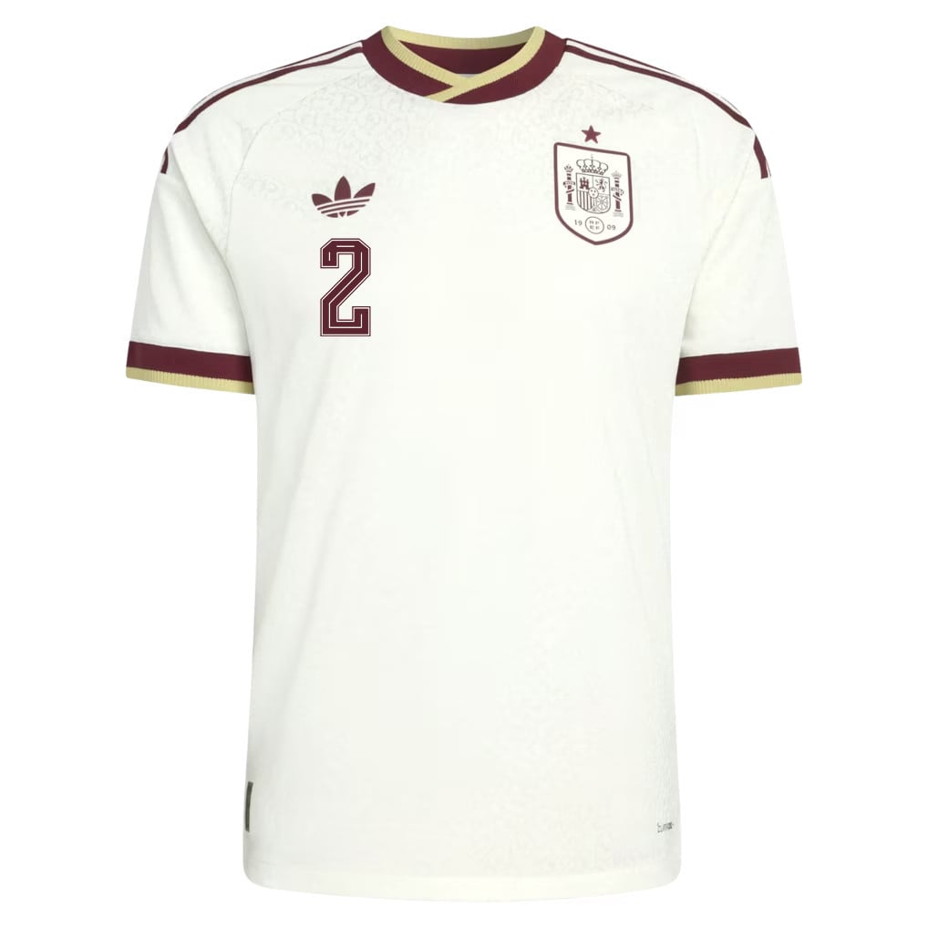 Dani Carvajal 2 Spain National Team 2026 Away Jersey - White, Men