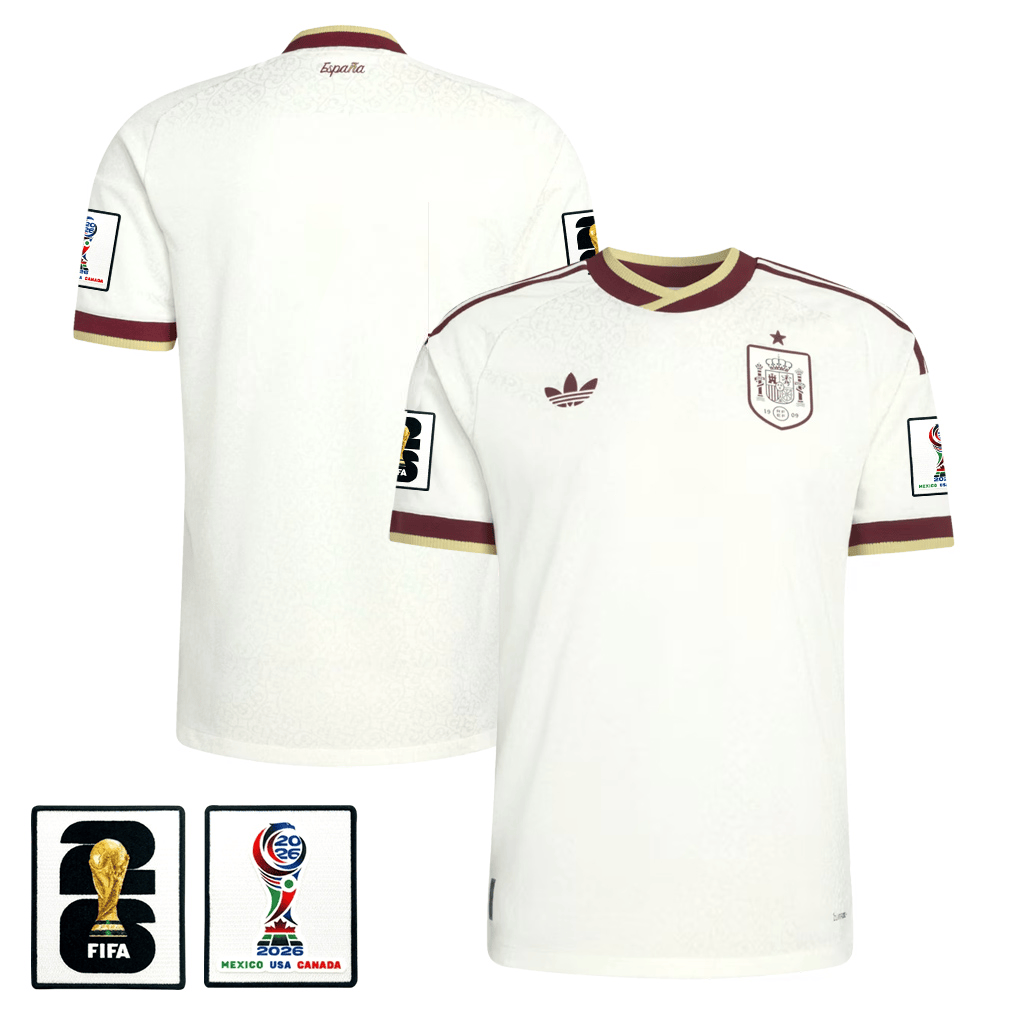 Spain National Team 2026 x World Cup Patch Away Jersey - White, Men