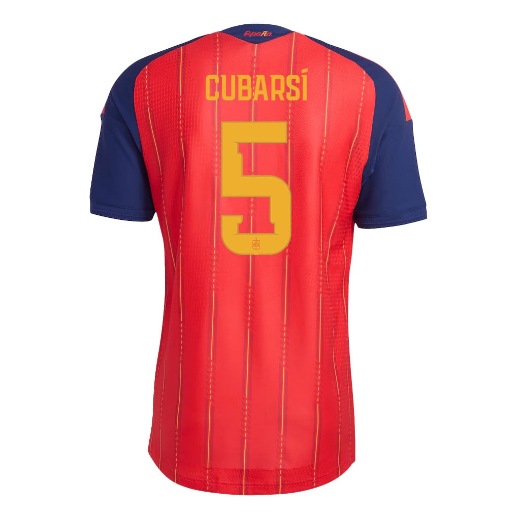 Pau Cubarsí 5 Spain National Team 2026 Home Jersey - Red, Men