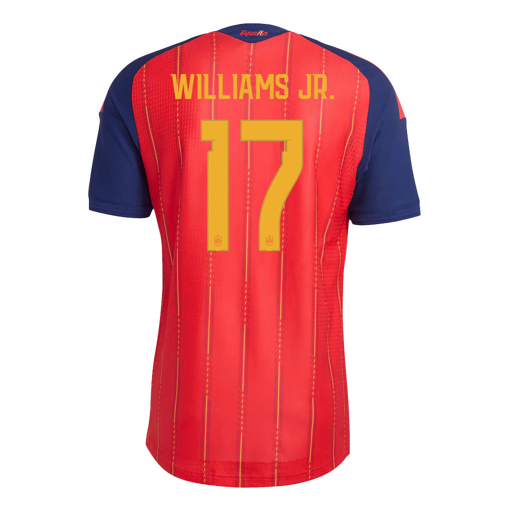 Nico Williams 17 Spain National Team 2026 Home Jersey - Red, Men