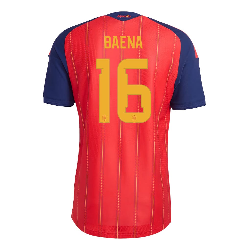 Alex Baena 16 Spain National Team 2026 Home Jersey - Red, Men