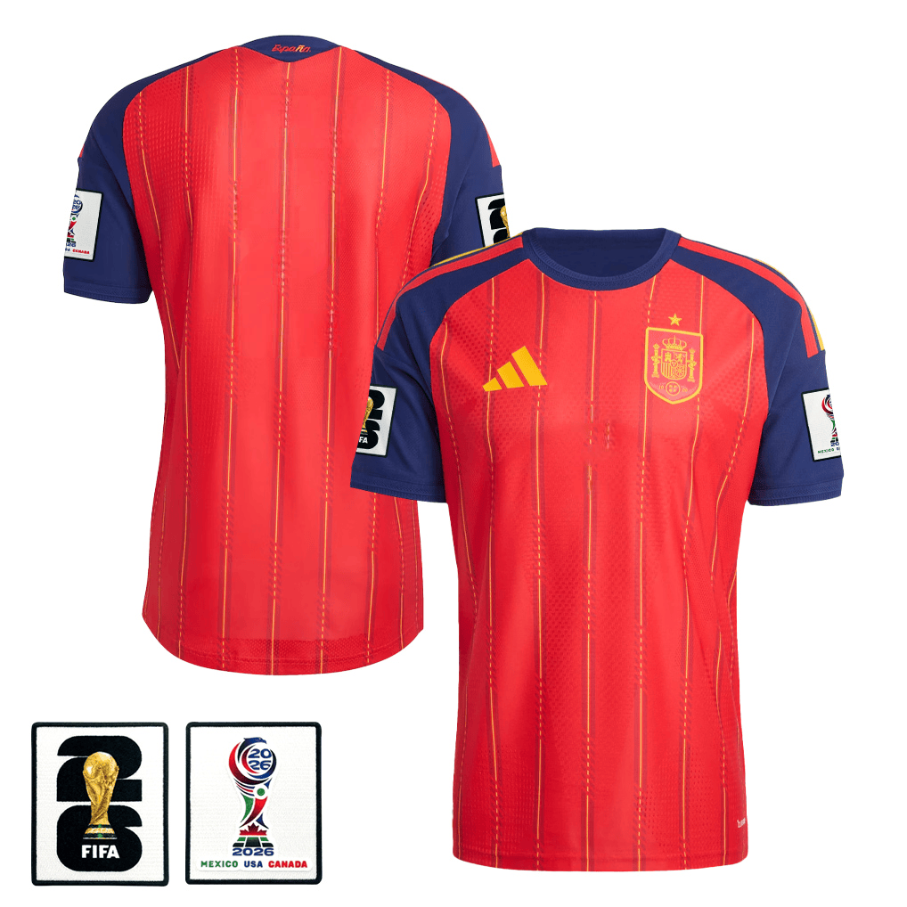 Spain National Team 2026 x World Cup Patch Home Jersey - Red, Men