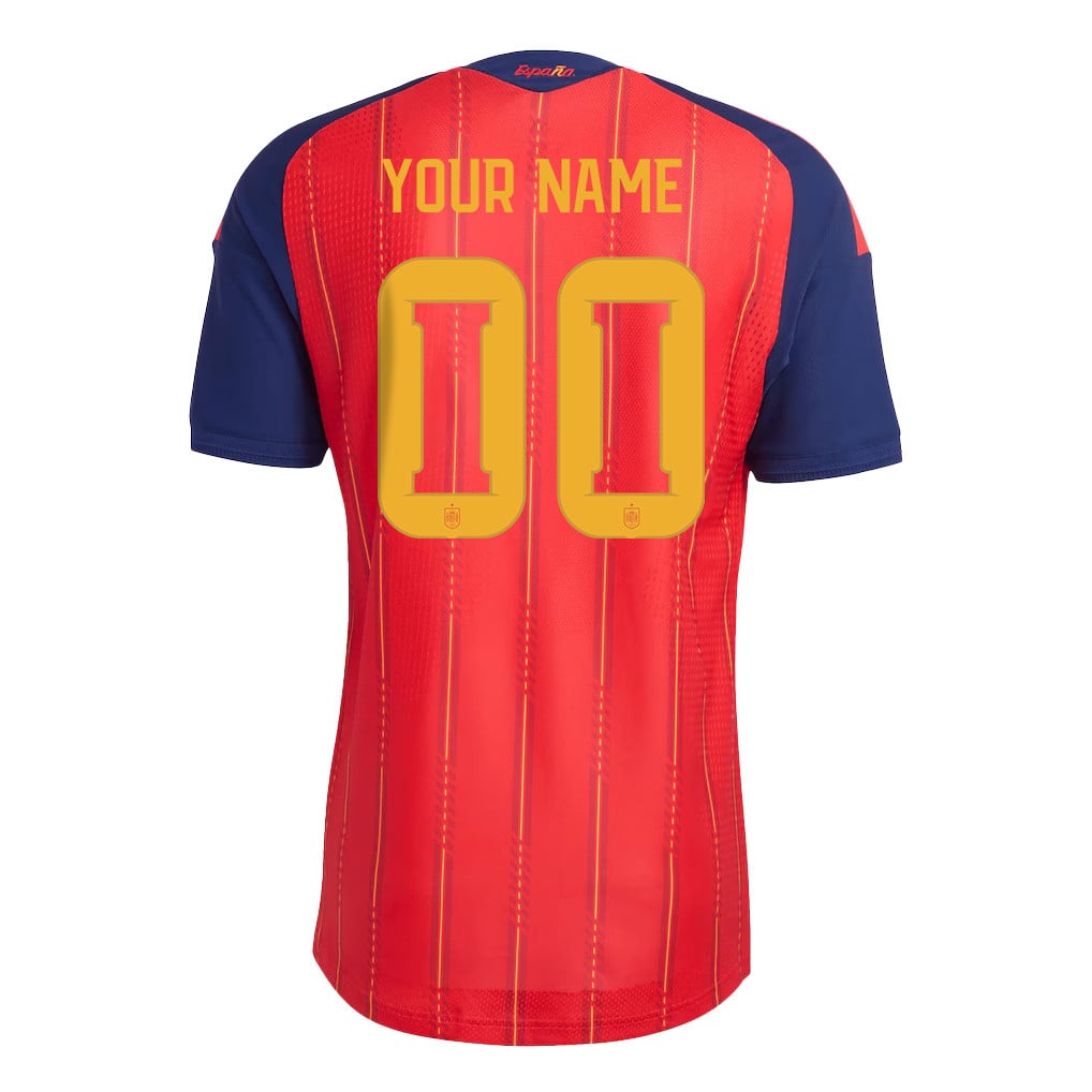 Spain National Team 2026 Personalized Home Jersey - Red, Men