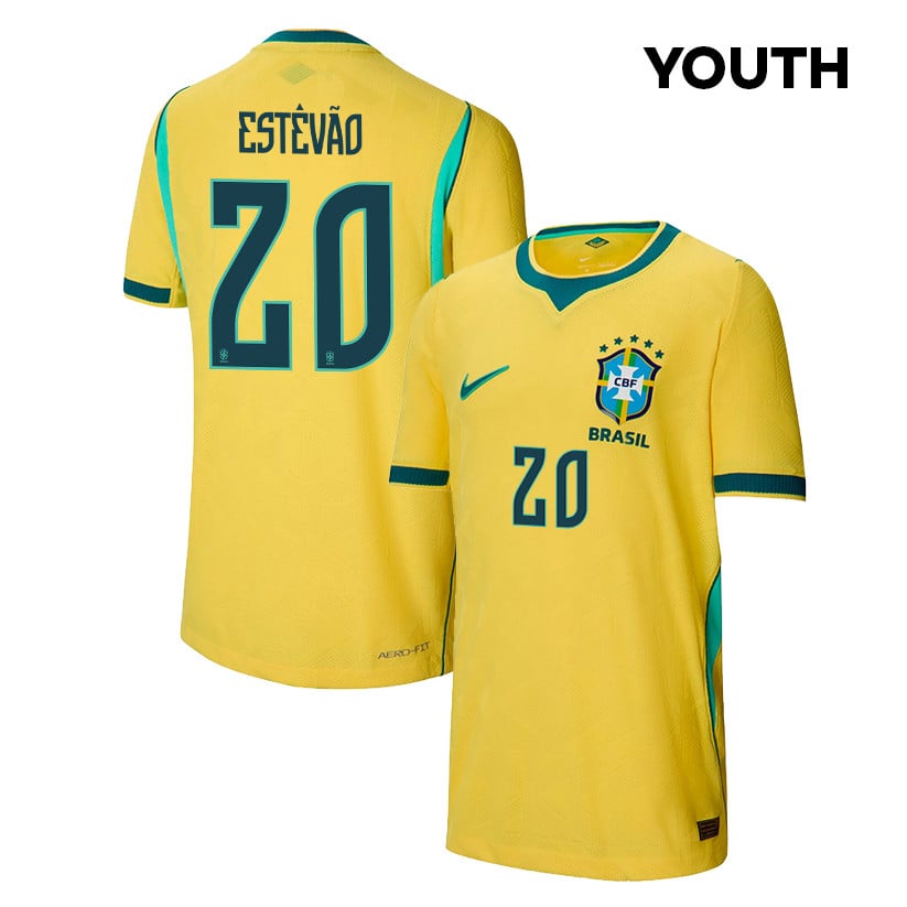 Estêvão 20 Youth Brazil National Team 2026 Home Jersey - Yellow