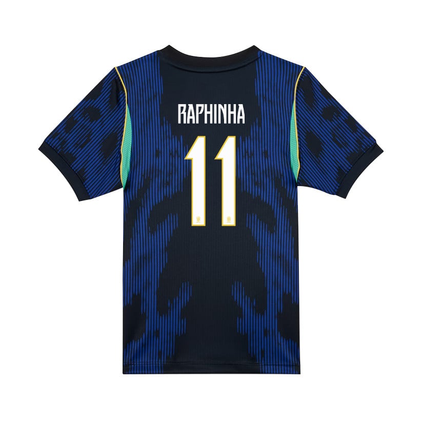 Raphinha 11 Brazil National Team 2026 Youth Away Jersey - Blue