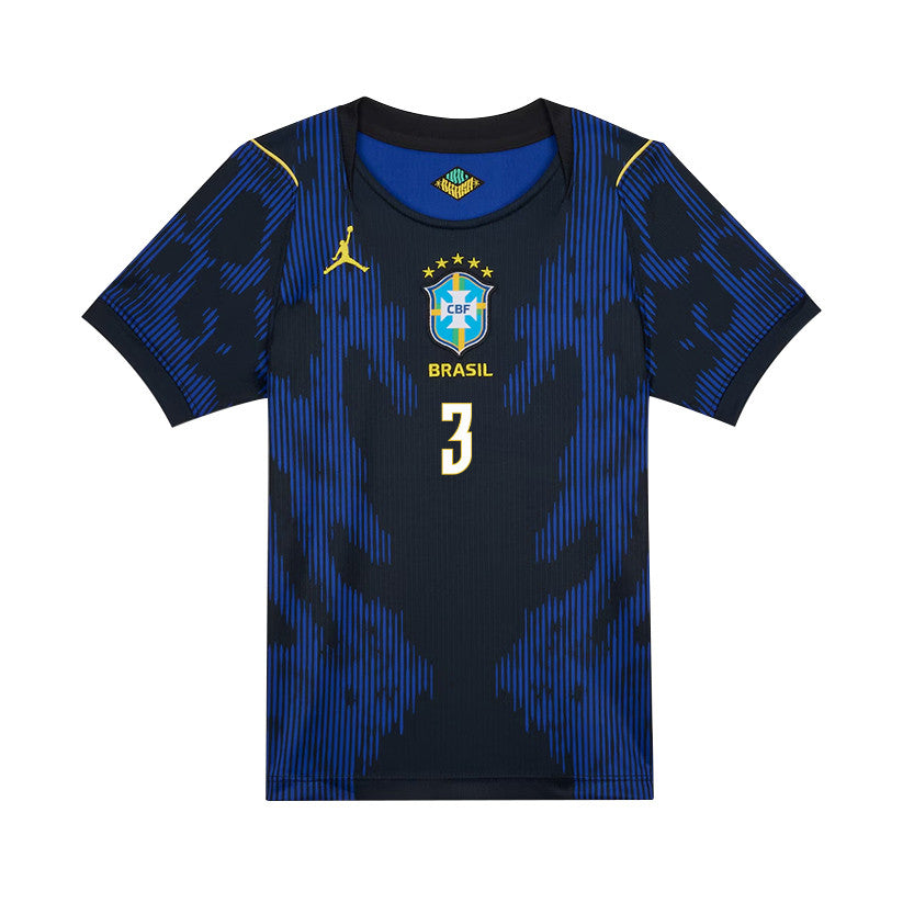 Éder Militão 3 Brazil National Team 2026 Youth Away Jersey - Blue