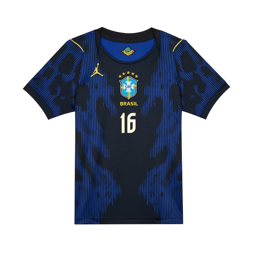 Caio Henrique 16 Brazil National Team 2026 Youth Away Jersey - Blue