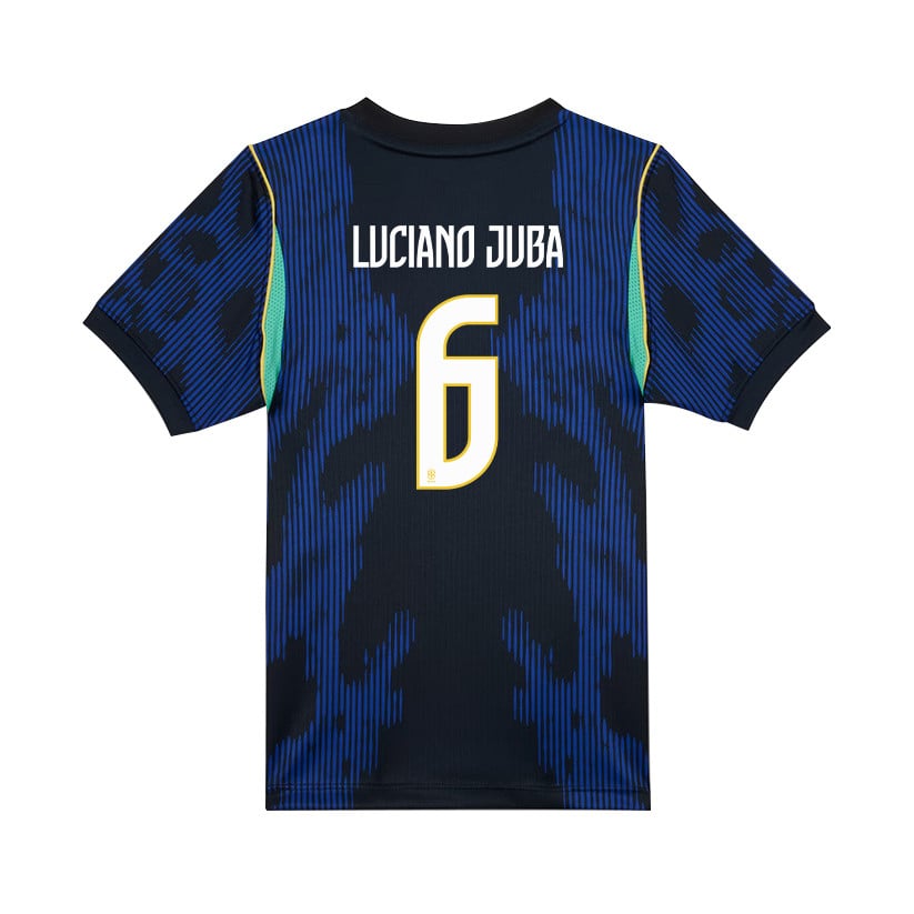 Luciano Juba 6 Brazil National Team 2026 Youth Away Jersey - Blue