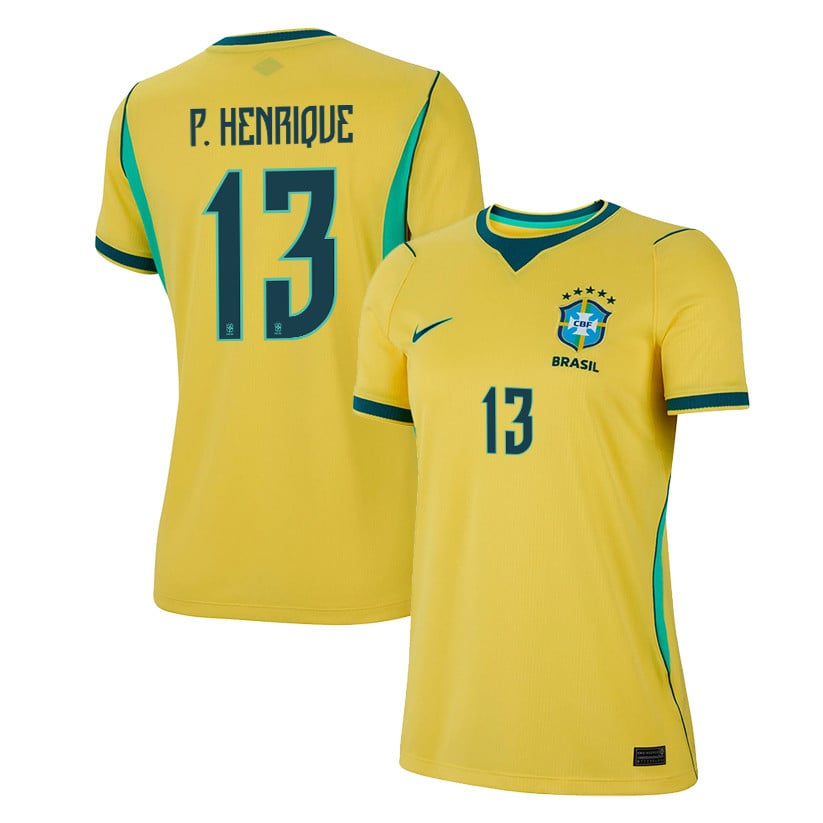Paulo Henrique 13 Women's Brazil National Team 2026 Home Jersey - Yellow
