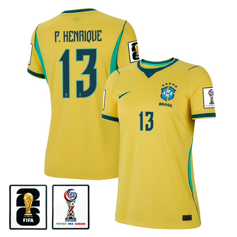 Paulo Henrique 13 Women's Brazil National Team 2026 Home Jersey - Yellow